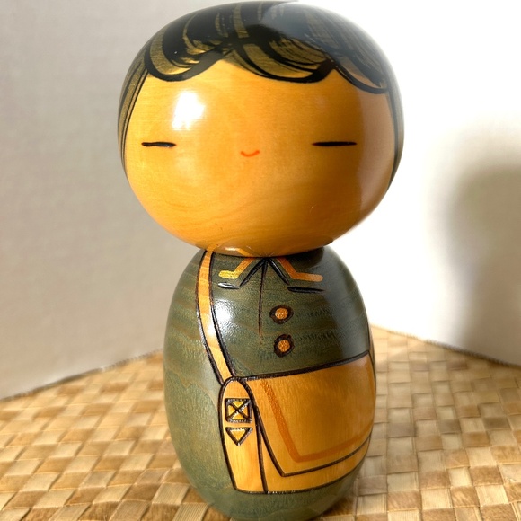 School Boy Kokeshi Doll - Picture 1 of 9